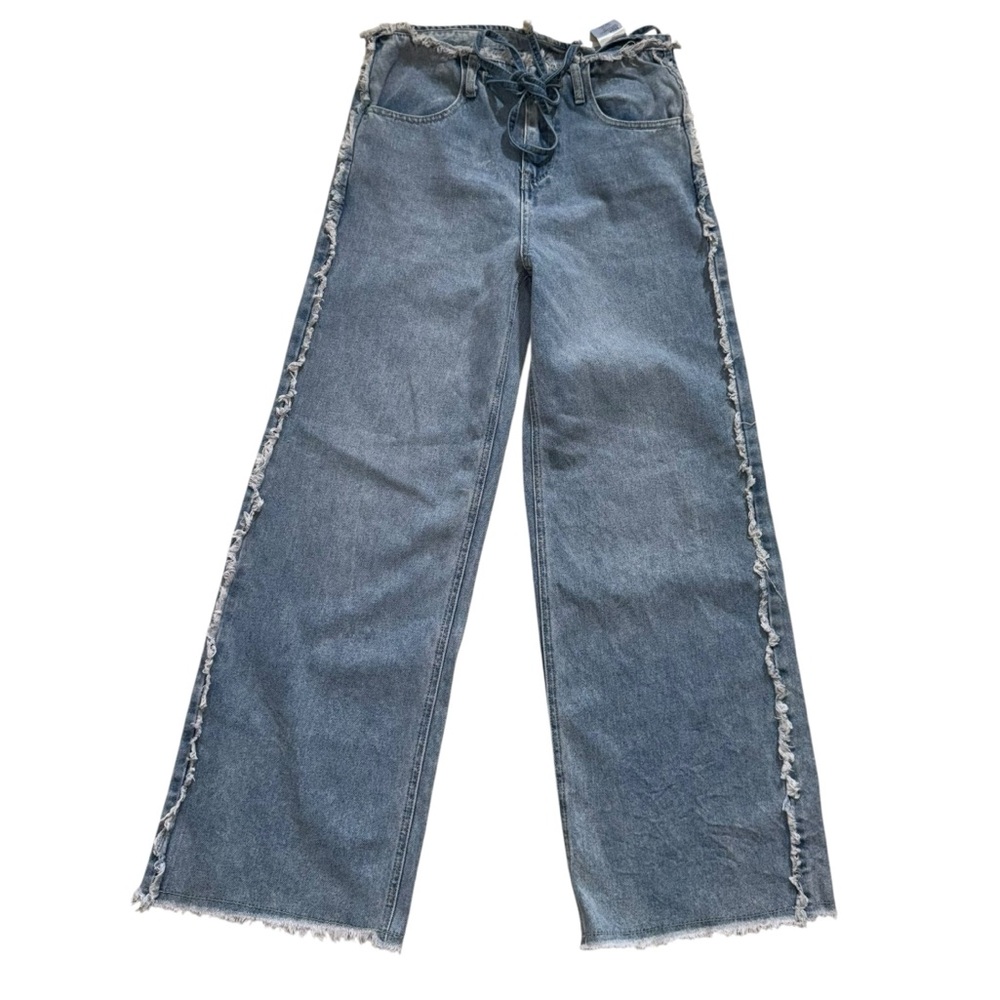 New Ten thirty frayed wide leg boho jeans size 7/28